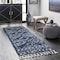 Nuloom Vasiliki Moroccan Shag Tasseled Area Rug 2ft 6in x 10ft GCDI02F-26010 - alternate 1